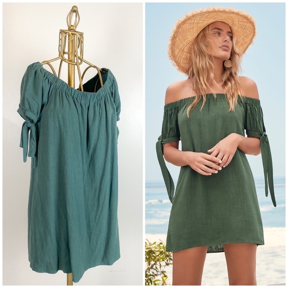 Lulus Dresses & Skirts - LULUS | Al Fresco Evenings XL Olive Green Shift Dress WORN ONLY ONE TIME EUC